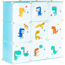 Modernhome Children's storage cabinet with 9 shelves