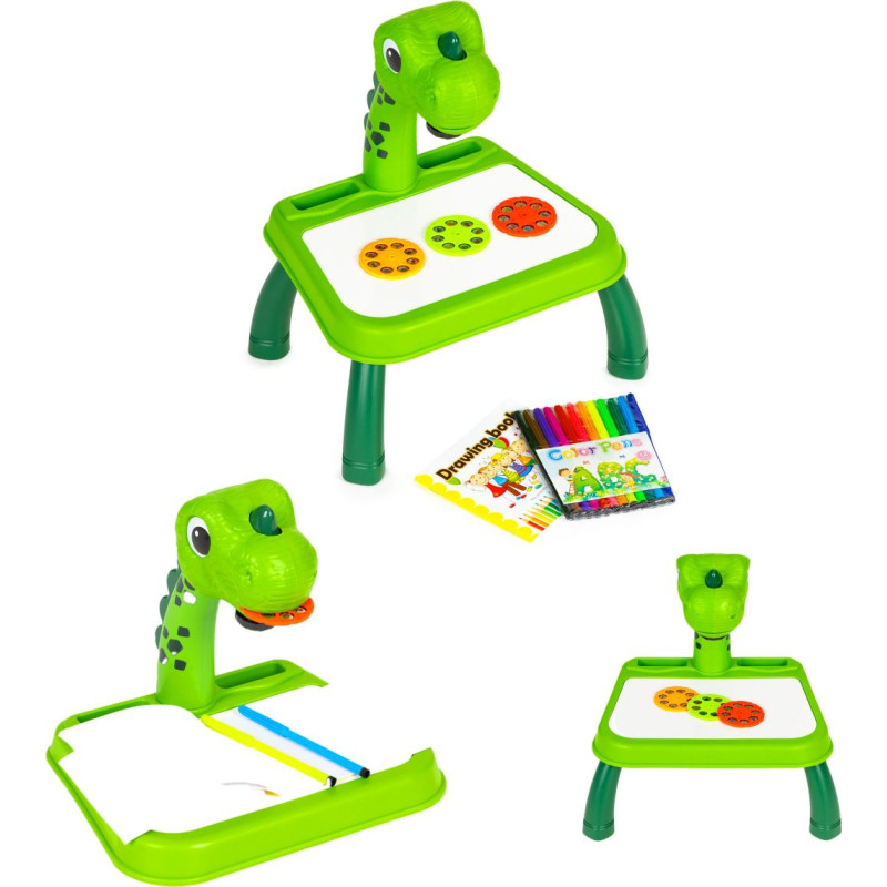 Multistore Dinosaur drawing board projector, 12 markers, 24 patterns