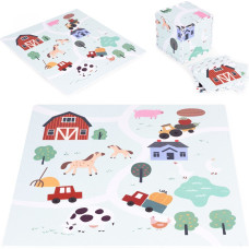 Ecotoys Large EVA foam mat for children Farma 90.5x90.5 cm 21 pcs ECOTOYS