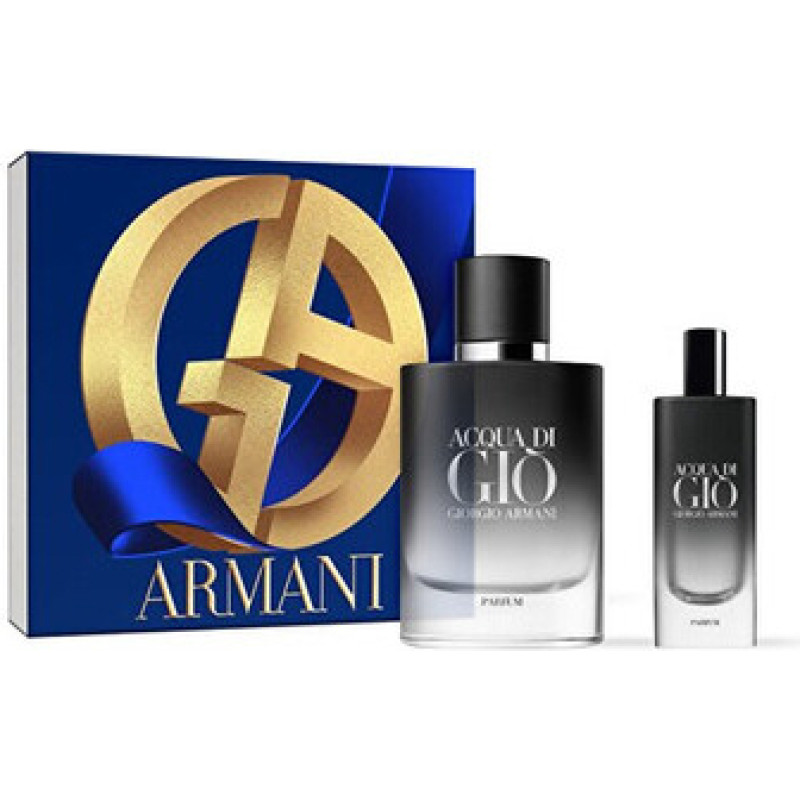 Armani Acqua Di Gio Pour Homme Parfum D&aacute;rkov&aacute; sada Parfum 75 ml a miniaturka Parfum 15 ml