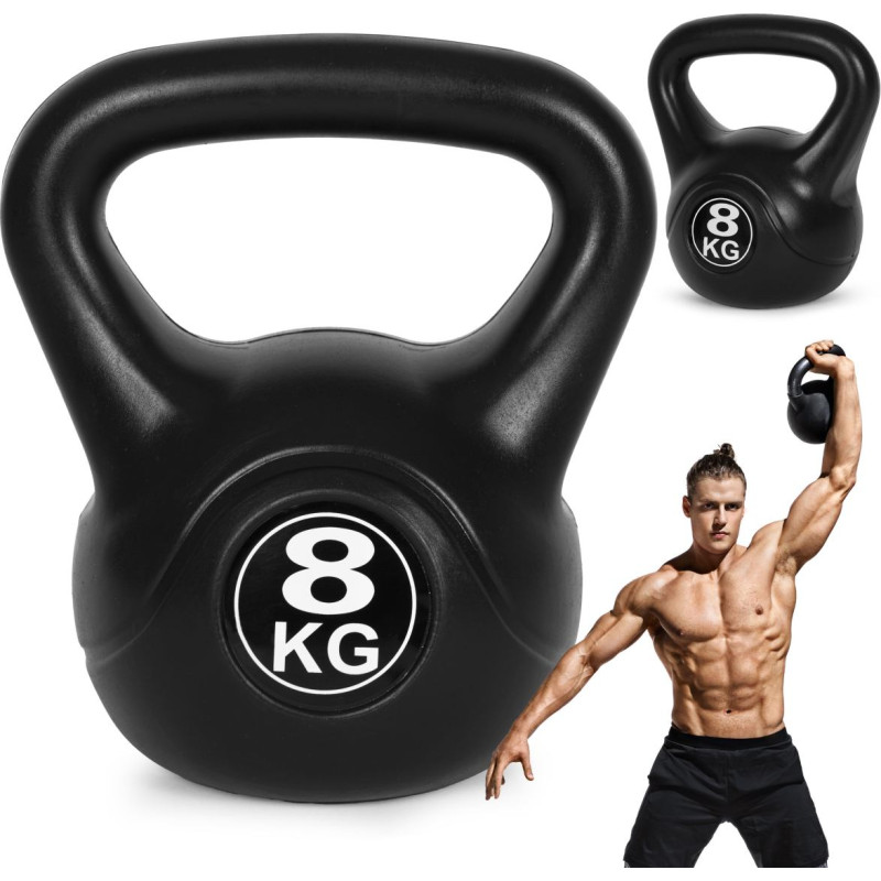 Modernhome Kettlebell 8 kg for exercise, dumbbell, weight ball, fitness load, ModernHome
