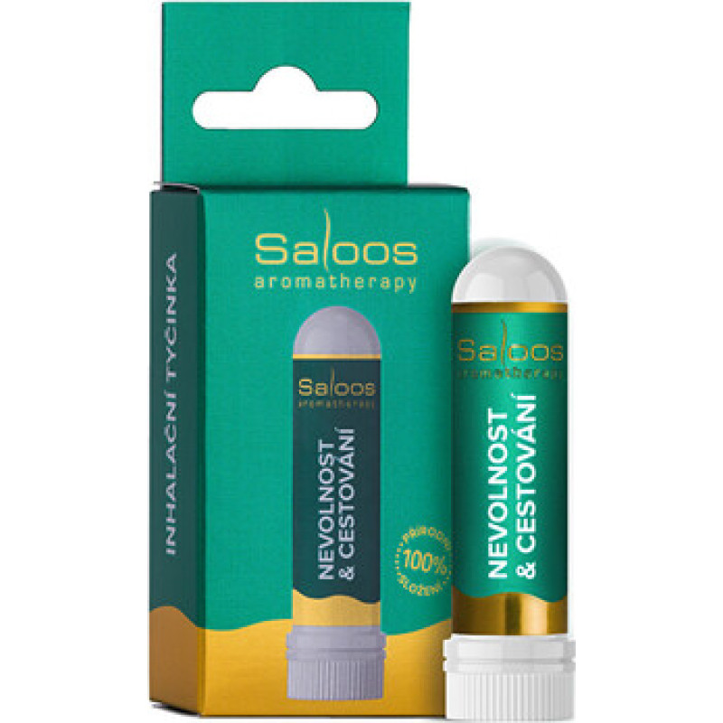 Saloos Nevolnost & Cestov&aacute;n&iacute; - Inhalačn&iacute; tyčinka