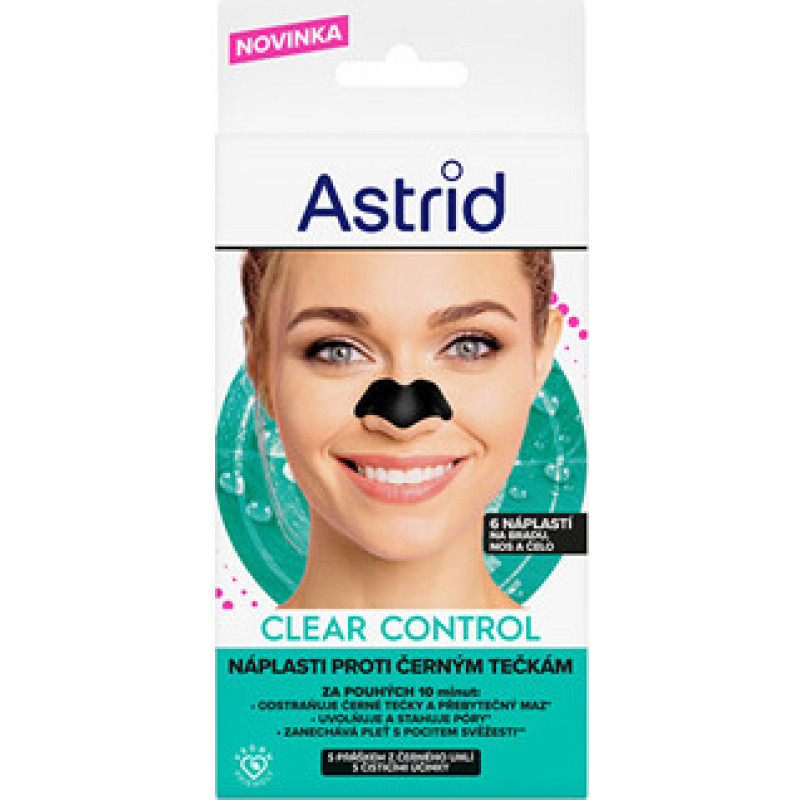 Astrid Clear Control - N&aacute;plasti proti čern&yacute;m tečk&aacute;m 6 ks