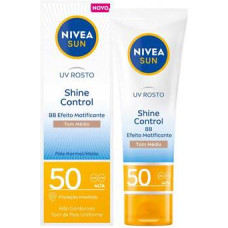 Nivea Sun UV Face Shine Control Cream Tinted SPF 50 - Matuj&iacute;c&iacute; kr&eacute;m na obličej 50 ml