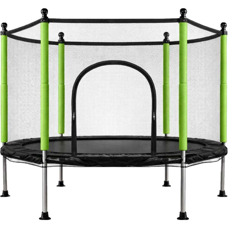 Bērnu dārza batuta tīkls 140 cm zaļš