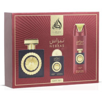 Lattafa Perfumes Nebras D&aacute;rkov&aacute; sada EDP 100 ml, deospray 200 ml a EDP 20 ml