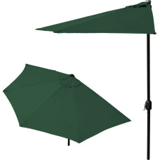Multigarden Garden umbrella, half-wall umbrella for terrace, 2.7 m, green, MultiGarden