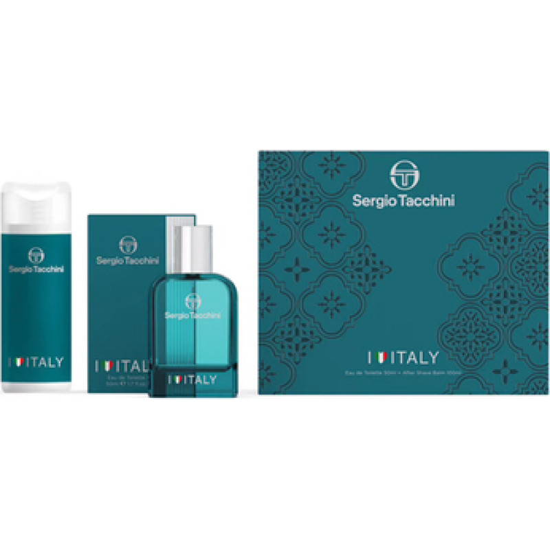 Sergio Tacchini I Love Italy D&aacute;rkov&aacute; sada EDT 50 ml a After Shave Balsam ( balz&aacute;m po holen&iacute; ) 100 ml