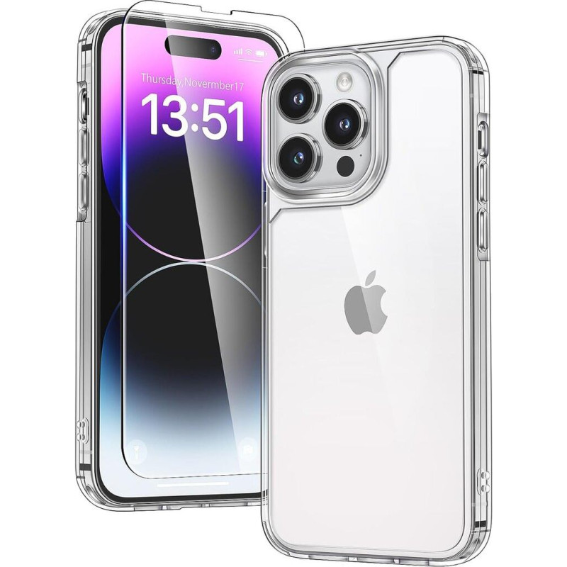 TAURI iPhone 14 Pro Max korpuss un ekrāna aizsargvāciņš