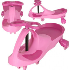 Gravitācijas amerikāņu kalniņi izgaismo LED riteņus rozā krāsā