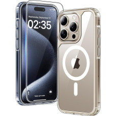 TAURI iPhone 15 Pro korpuss un ekrāna aizsargi