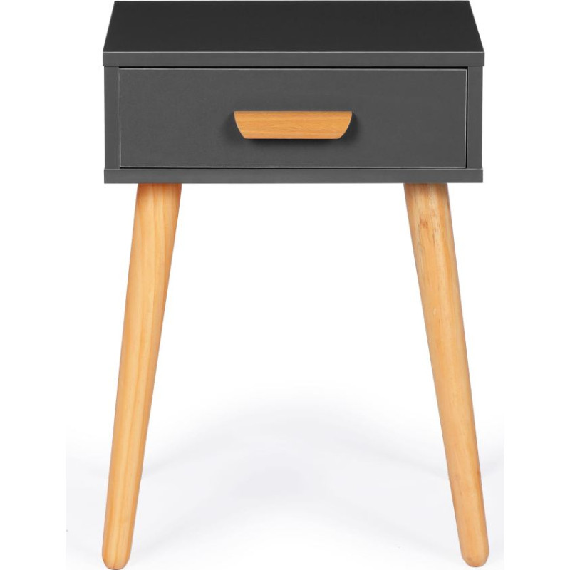 Modernhome Modern Bedside Cabinet or Coffee Table Grey ModernHome