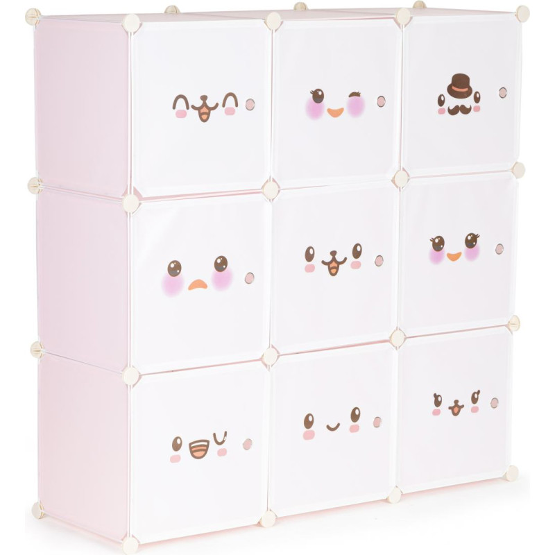 Modernhome Children's storage cabinet with 9 shelves
