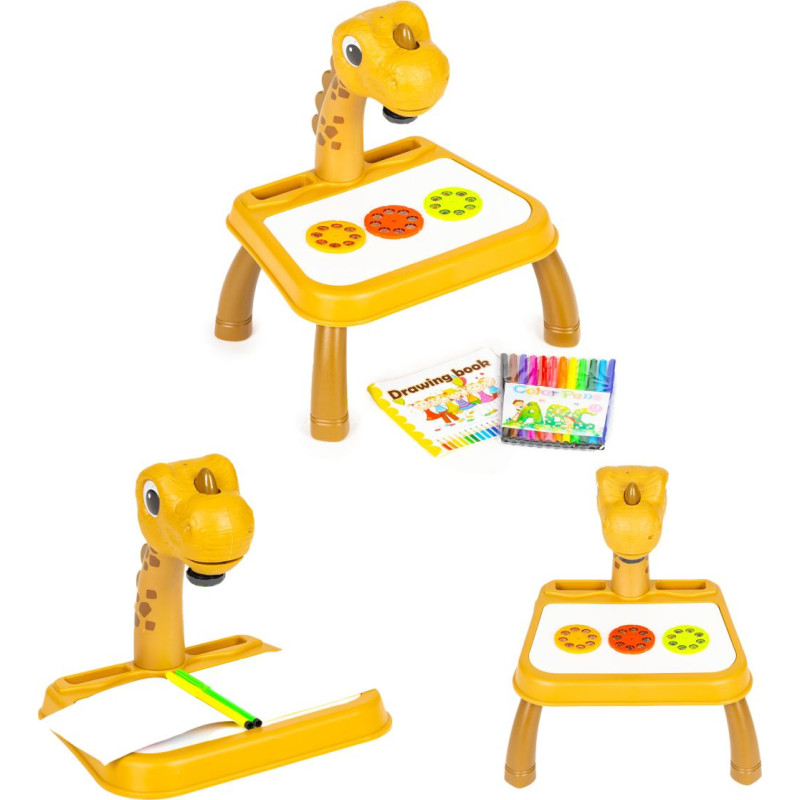 Multistore Dinosaur drawing board projector, 12 markers, 24 patterns