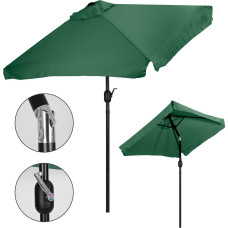 Multigarden Large rectangular garden umbrella, tilt mechanism, crank handle, green, 200x140 cm, MultiGarden