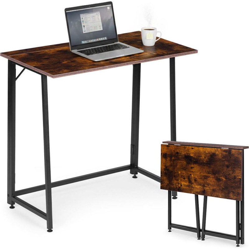 Modernhome Foldable Computer Desk 80x45 cm Laptop Table Loft Style ModernHome