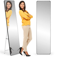 Modernhome Large standing rectangular mirror, narrow frame, 148 cm