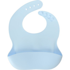 Silikona bērnu trauki lācītis gaiši zils 4el