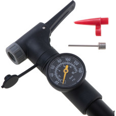 L-BRNO Velosipēdu piepumpētājs ar manometra rokas rokturi