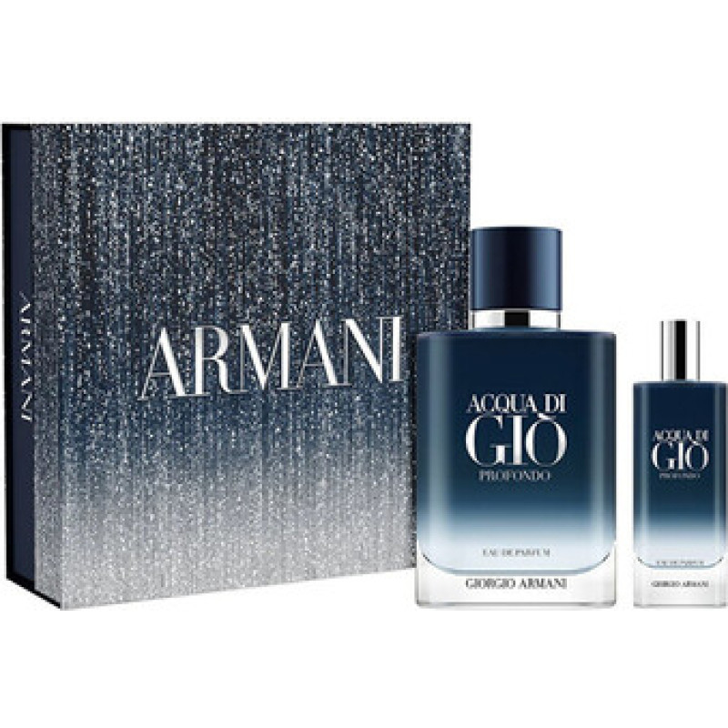 Armani Acqua Di Gio Profondo D&aacute;rkov&aacute; sada EDP 100 ml a miniaturka EDP 15 ml