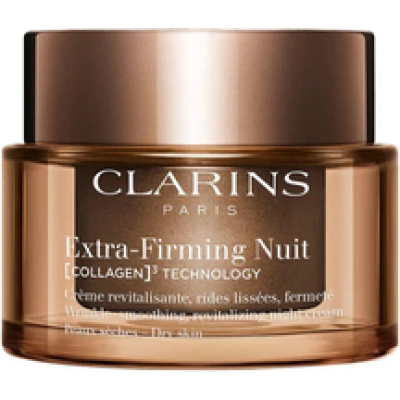 Clarins Extra-Firming Nuit Collagen Technology Cream - Nočn&iacute; zpevňuj&iacute;c&iacute; kr&eacute;m pro suchou pleť