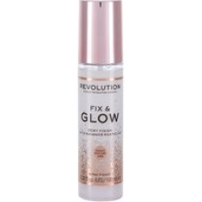 Makeup Revolution Fix & Glow Dewy Finish - Brightening fixation spray for make-up
