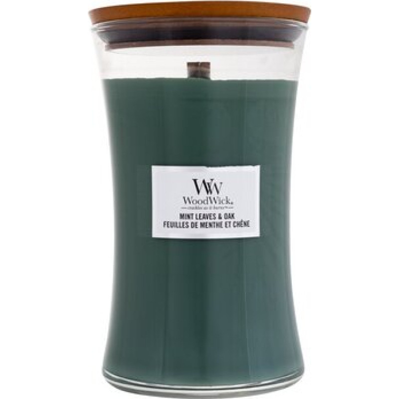 Woodwick Mint Leaves & Oak Vase Scented candle