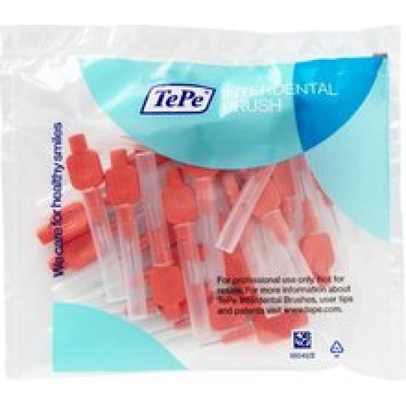 Tepe Interdental Brush Extra Soft (0.5 mm red 25 pcs) - Very fine interdental brushes