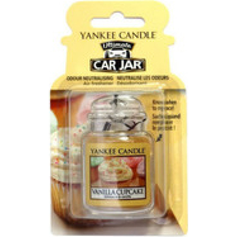 Yankee Candle Vanilla Cupcake Ultimate Car Jar - Luxury car tag
