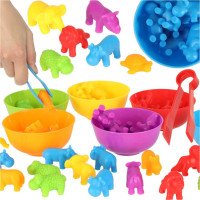Dzīvnieki safari mācību mācīšanās skaitīt montessori 36el.