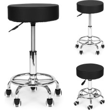 Modernhome Swivel Stool Cosmetic Medical Adjustable Chair Black ModernHome