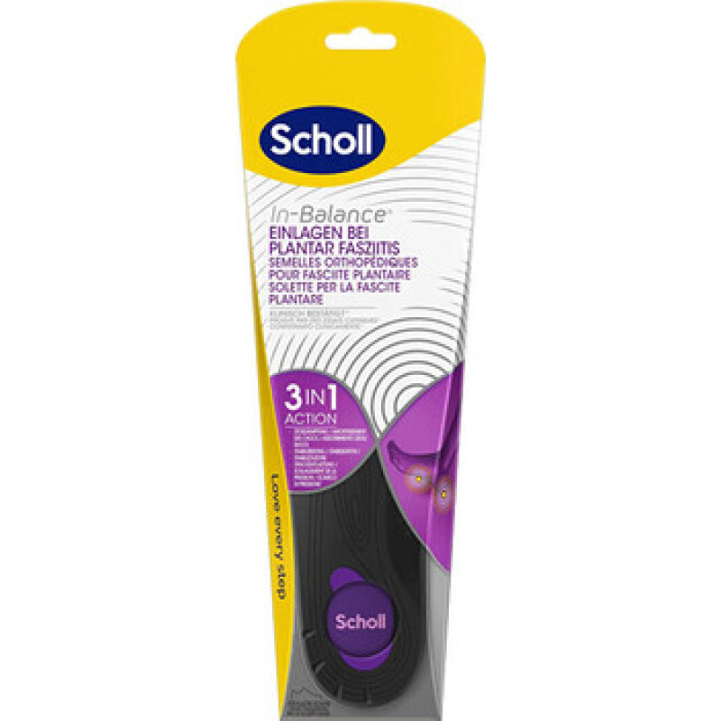 Scholl In-Balance Plantar Fasciitis Insole 1 p&aacute;r - Ortopedick&eacute; vložky