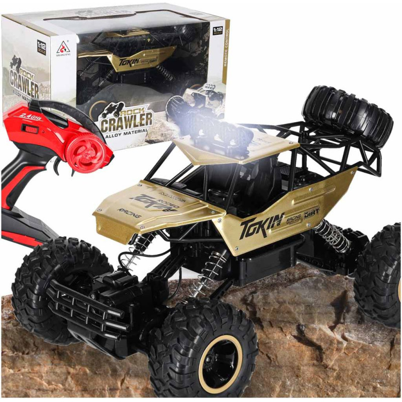 RC auto Rock Crawler 1:12 4WD METAL zelts