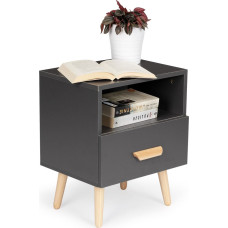 Modernhome Bedside Cabinet with Drawer &ndash; Nightstand ModernHome