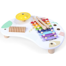 Ecotoys Table with instruments musical table cymbals +18m ECOTOYS