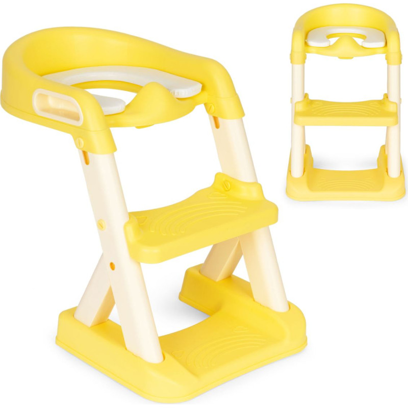 Ecotoys Potty toilet with stairs ladder for children yellow ECOTOYS