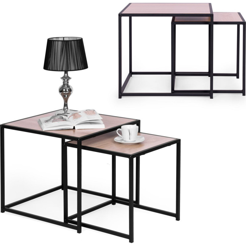 Modernhome Set of 2 coffee tables, Loft design
