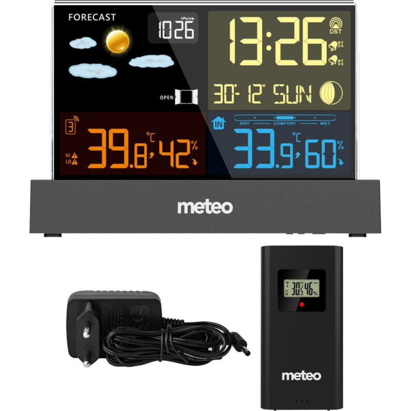 Meteo SP110C weather station with DCF, black