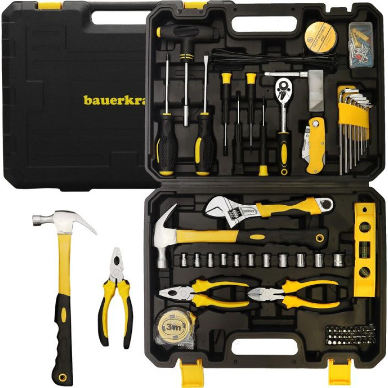 Longwell Industrial Ltd Tool Set in Carrying Case &ndash; 111 Pieces: Wrenches, Screwdrivers, Bits