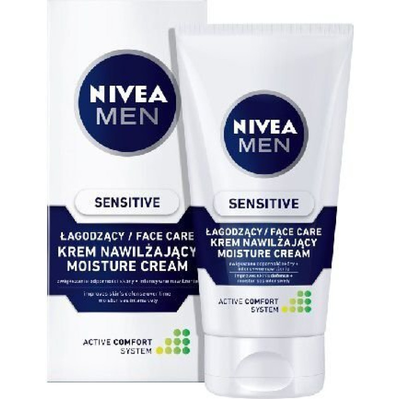 Nomierinošs sejas krēms Nivea for men Sensitive, 75 ml