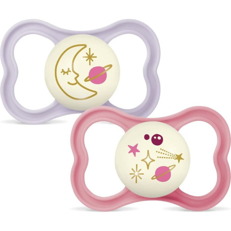 Knupītis Mam Air Night Pink, 16–36 mēn., 2 gab.