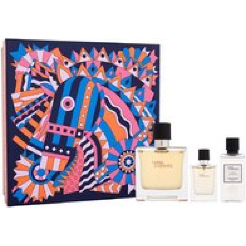 Hermes Terre d&acute;Hermes D&aacute;rkov&aacute; sada parfum 75 ml, balz&aacute;m po holen&iacute; 40 ml a miniaturka 12,5 ml