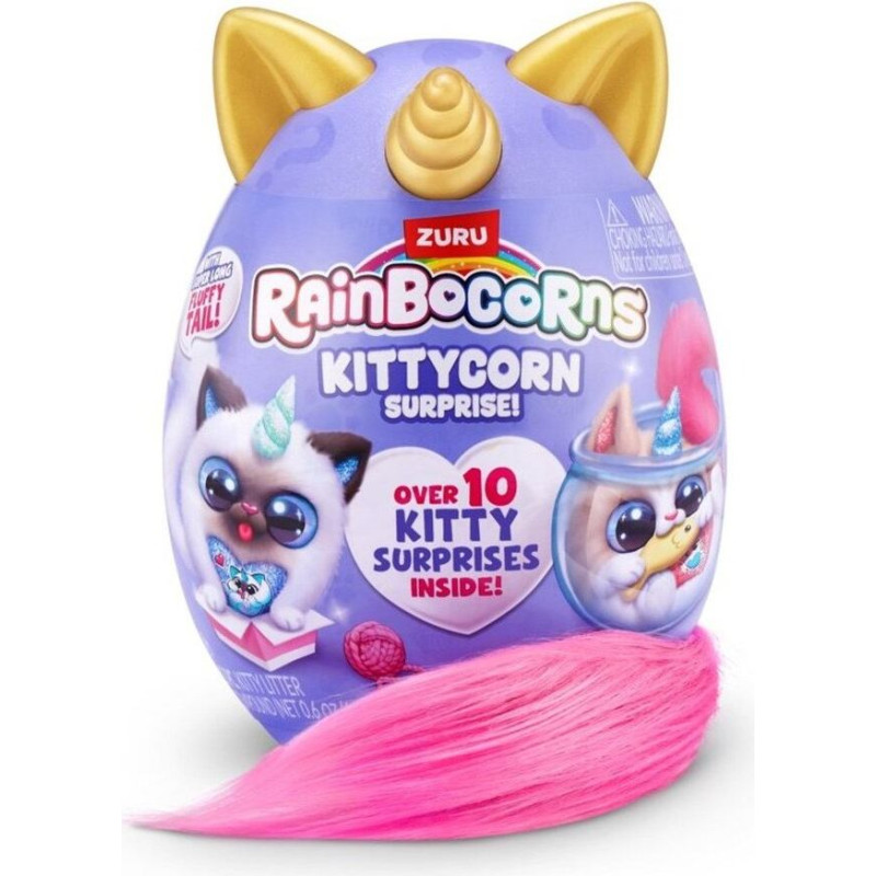 RAINBOCORNS Plīša rotaļlieta ar aksesuāriem Kittycorn Surprise, 3. sērija