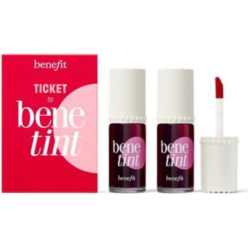 Benefit Ticke to Benetint Duo Set - D&aacute;rkov&aacute; sada tekut&yacute;ch barev na rty a tv&aacute;ře