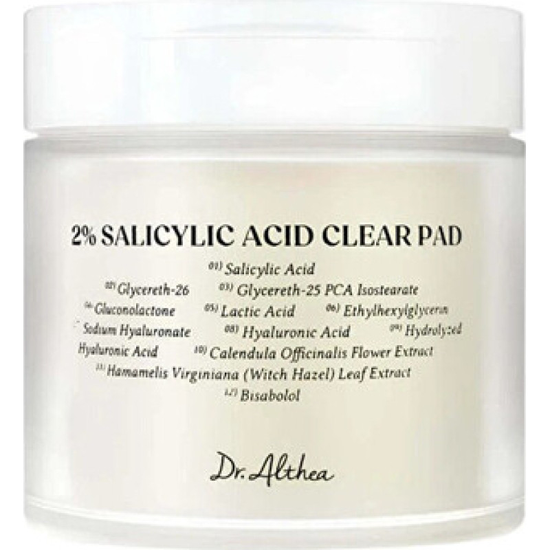 Dr.althea 2% Salicylic Acid Clear Pad ( 65 ks ) - Čistic&iacute; tampony
