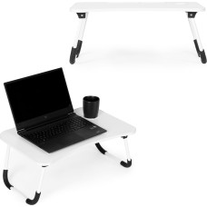 Modernhome Podstawka pod laptopa składana stolik do ł&oacute;żka 60x40 cm biała ModernHome