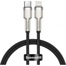 Baseus kabelis Cafule Metal PD USB-C - Lightning 0,25 m melns 20W
