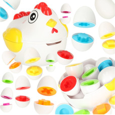 Izglītojoša puzle sorteris spēles formas olas 10 gab vista