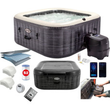 Intex Inflatable square SPA hot tub with hydromassage for 4 people 175x71 cm premium accessories INTEX 28450