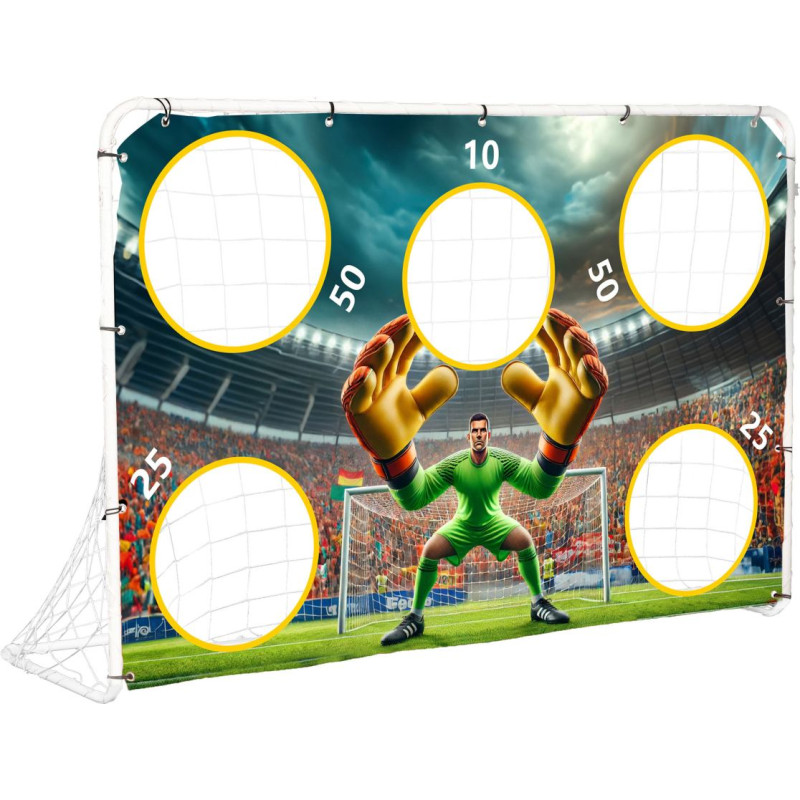 Multigarden Football Training Goal with Target Sheet 180x122 cm MultiGarden